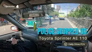 Police Stopped Us - Daily Drive POV - Toyota Sprinter AE 110
