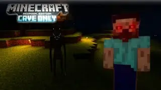 minecraft cave only world | mcpe | mcbe | the anomaly updated is insane