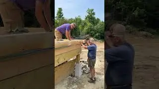 2023 in review - from foundation to stacking logs and a metal roof before snowfall