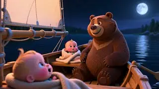Sleepy Bear&rsquo;s Moon Boat 🌙🛶🐻 | Calm Kids Story | Bedtime Learning Adventure