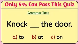 Grammar Test Challenge ✅ Can You SCORE Over 80% ?