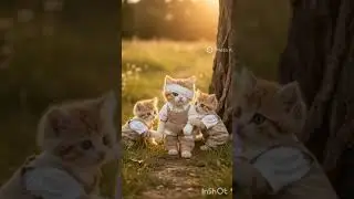 happy cat femily 🤗 #ai #metaai #youtubeshorts #cat #dog #viralshrotvideo #viral #animanimals