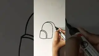 how to draw school bag#shorts #youtubevideo#drawing
