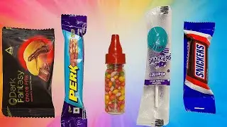 Snickers, Dark Fantasy, Chocolate, Lollipops & Candies 🍬 ASMR Unwrapping & Sweet Tingles #poolytv