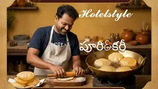 హోటల్ స్టైల్ పూరి &కర్రీ 