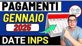 PAGAMENTI INPS GENNAIO 2025  ➡ le date UFFICIALI per TUTTI