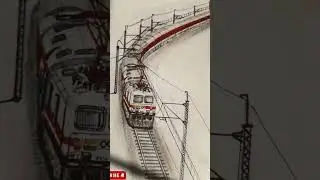 Rajdhani express train #drawing #art #sketch