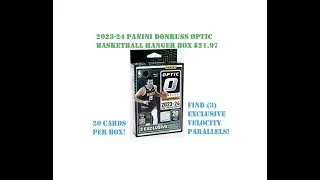 🔥2023-24 Panini Donruss Optic NBA 🏀 Basketball Hanger Box! BLUE VELOCITY Parallels | LUKA Hot box!