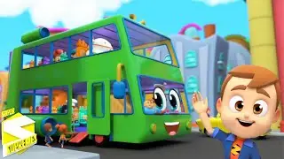 Autobús dar Vueltas y Vueltas Cancion para Bebes en Forma 3d