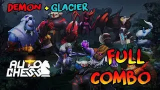 SUPER EPIC BATTLE Till ROUND 48 !! New Meta Combo Demon + Glacier - AUTO CHESS MOBILE