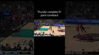 Alex Caruso puts the clamps on to complete the comeback! #okc #thunder #nba