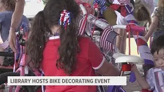 Library helps kids decorate bikes ahead of 4th of July
