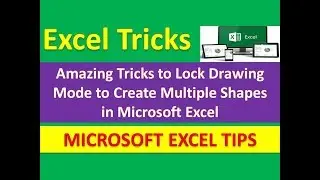 Amazing Tricks to Lock Drawing Mode to Create Multiple Shapes in Microsoft Excel [Urdu / Hindi]