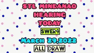 STL SWER4 HEARING TODAY MARCH 29,2022 ||STL MINDANAO