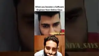 when you become Software engineering from online classes after btech 😂😂