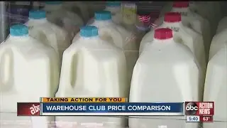 Warehouse club price comparison