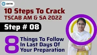 10 Steps to Crack TSCAB DCCB 2022 - Step 8 | Preparation Tips For The Last Days | TSCAB DCCB Exam