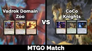 MTG Modern: Vadrok Domain Zoo vs CoCo Knights - Magic: The Gathering gameplay on MTGO