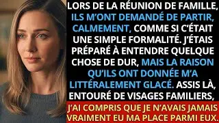 Lors de la réunion de famille, ils m’ont demandé de partir — la raison.