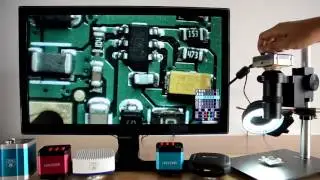 Full HD HDMI Industrial Microscope Camera 1080P High Speed OSD Support