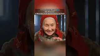 &minus;71&deg;C Siberian Blizzard ❄️ | She Rescued a Wounded Wolf Abandoned by Its Pack #animals#snow#siberia