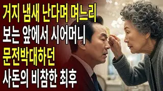 거지 냄새 난다며 며느리 보는 앞에서 시어머니 문전박대하던 사돈의 비참한 최후