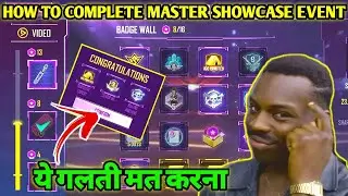 HOW TO COMPLETE MASTER SHOWCASE EVENT IN FREE FIRE | FREE FIRE NEW EVENT | MASTER SHOWCASE EVENT FF