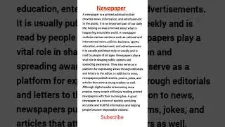 Newspaper paragraph. #paragraph