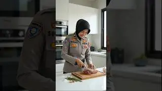 Police Officer - ASMR Wagyu Steak Cutting Satisfying #ai #asmr