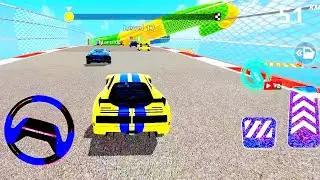 Impossible Crazy Cars Mega Ramp |Extreme Car Stunts Racing Driver Master Simulator Gameplay #racing