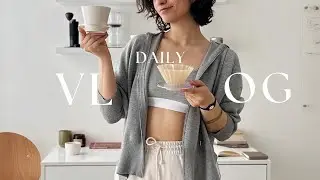 Daily Vlog, morning routine, high protein breakfast, gym, brew coffee with hot milk, Unboxing