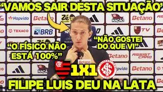 EXPLICAÇÕES do FILIPE LUIS após FLAMENGO 1 X 1 INTERNACIONAL ! 