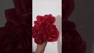 &ldquo;Day 2 &bull; Crafting magic out of red satin ✨🌹&rdquo; #SatinRose  #HandmadeCrafts   #DIYFlowers  ✨🌹