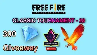 300 diamonds giveaway 🔥 Free Fire Tournament - 28 | HemNiks Gaming