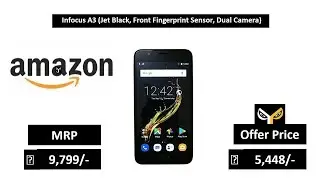 Infocus A3 (Jet Black, Front Fingerprint Sensor, Dual Camera)
