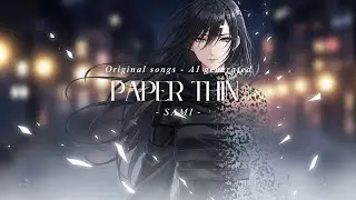 Paper Thin | Female Vocals (Official Lyrics) | S.A.M.I