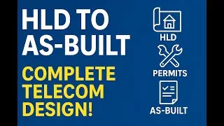 #Telecom  Network Design Explained: #HLD, #LLD, #Permits, #data Post &  #As-Builts