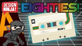 Creating a Cool and Funky Retro-style Eighties T-Shirt Design in Illustrator