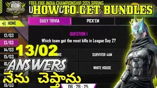 Ultimate Esports Challenge Day 2 Answers | Free Fire India Championship Day 2 Answers✓