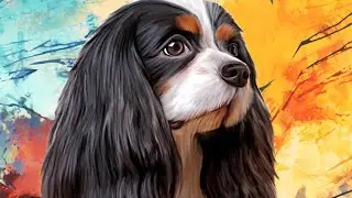 Beautiful Dog Color by Number 🐶✨ | Satisfying Art