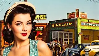 1930s USA Real Street Scenes Of Vintage Life In America Colorized Nostalgia
