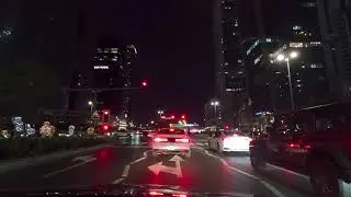 Passenger Pov | Dubai Downtown Business Bay Night Drive | City Lights & Late Night Calm