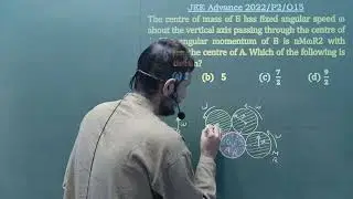 JEE Advance 2022 Solution || Rotation || P2/Q15 ||