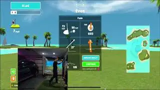 AWESOME GOLF SIMULATOR | VIRTUAL GOLF | ISLAND COURSE | GARMIN R10 | 3 HOLES