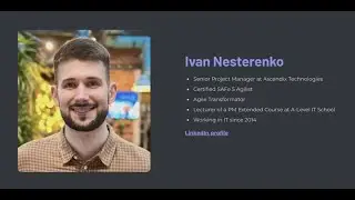 Гостєва лекція від Senior Project Manager Ascendix Technologies: &ldquo;Scaled Agile Framework (SAFe)&rdquo;
