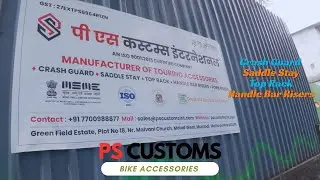 Went to PS CUSTOMS Workshop to install Top Rack and Saddle Stay but came back disappointed