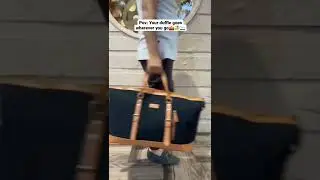 Duffle weekender bag for travel | Classy big Canvas duffle bag by AirCase India