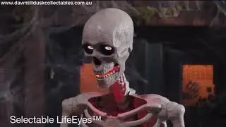 6.5 ft. Animated led app controlled ultra skelly with lifeeyes LCD eyes
