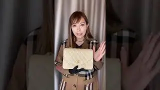 1989-1991 CHANEL Vintage Beige Lambskin Quilted Flap Bag
