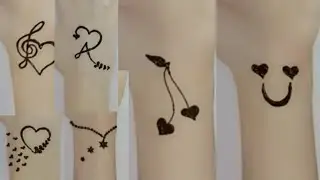 6 Different Tattoo mehndi design 2024/ Eid Special mehndi design /Simple hand tattoo mehndi design